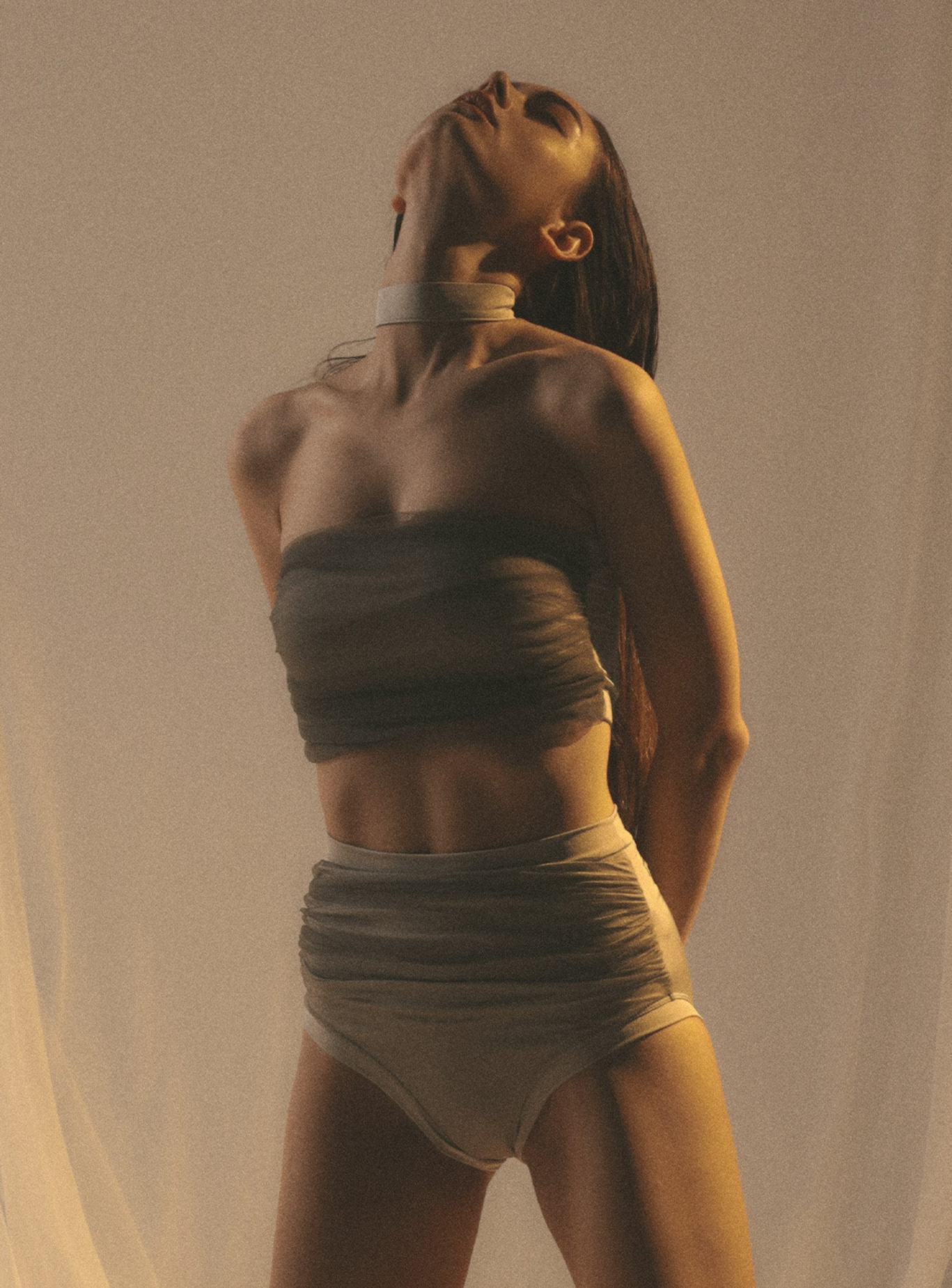 Nudie Born Shirring Pole Wear Set - Gray