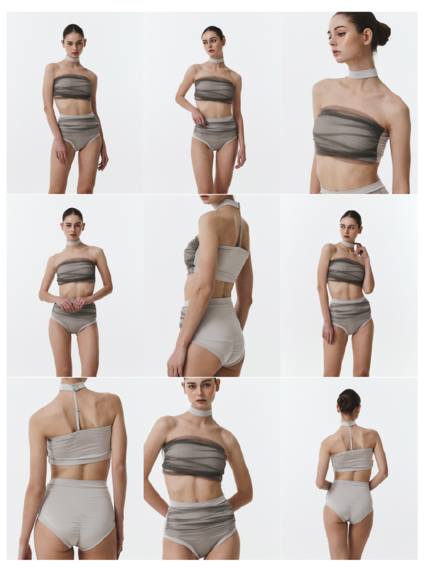 Nudie Born Shirring Pole Wear Set - Gray